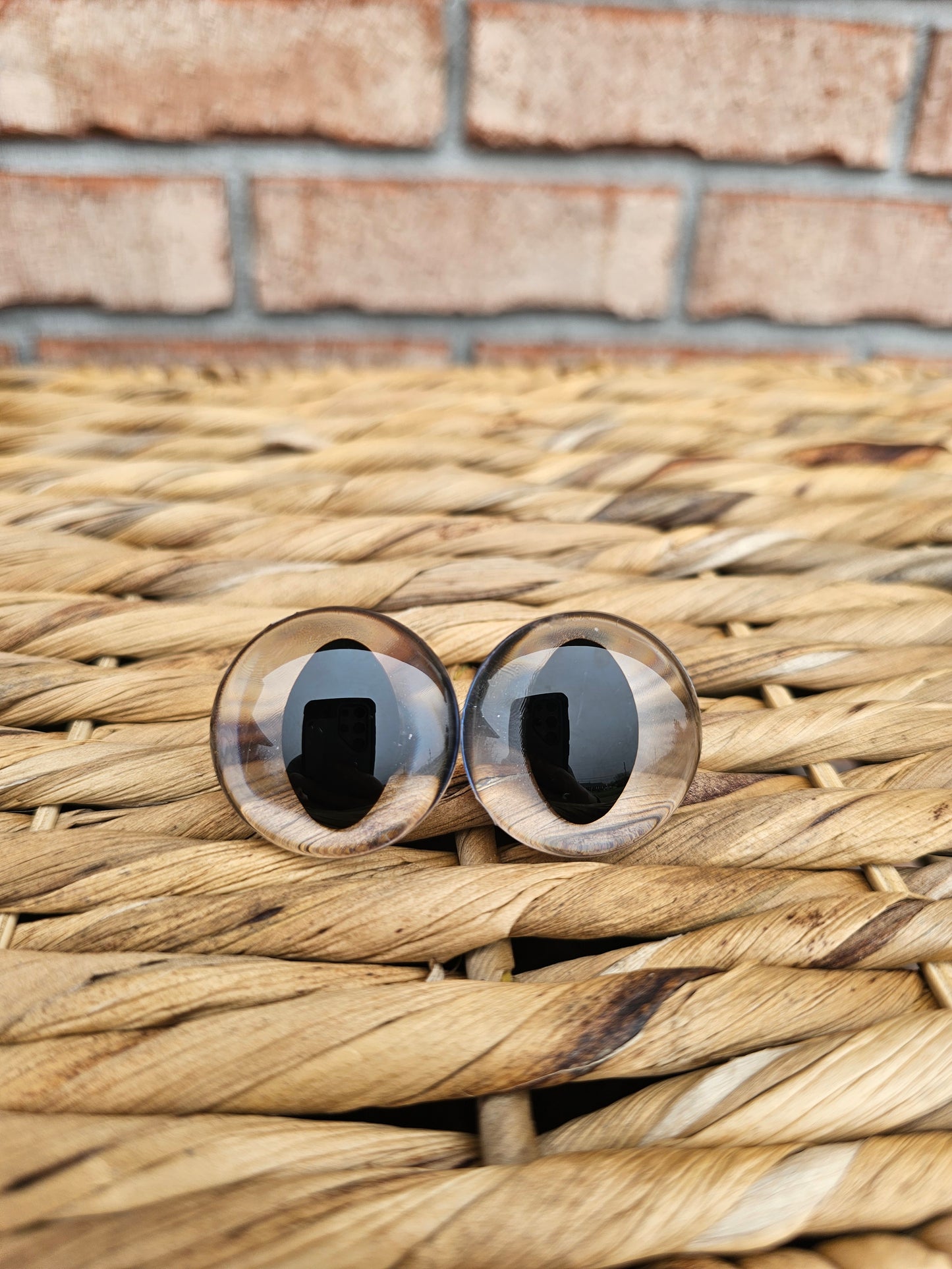 Individual Spring 2024 Handpainted Glitter Sinker Recessed Safety Eyes Amigurumi Crochet