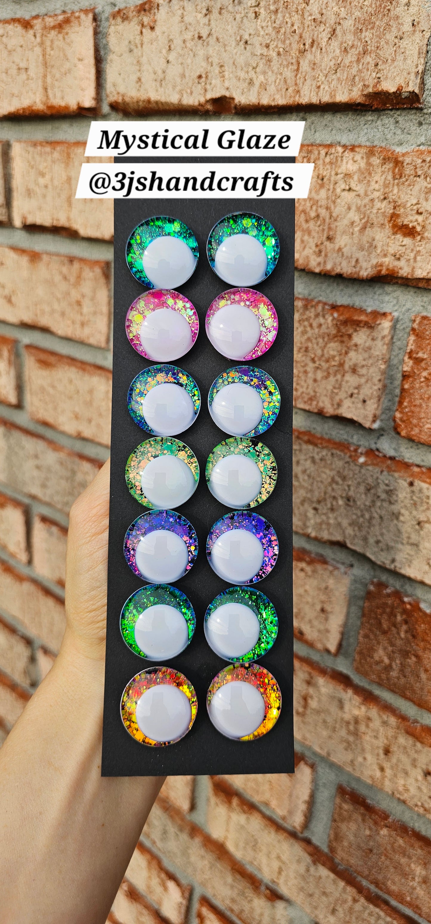Bundle and Save Mystical Glaze Collection Handpainted Sinker Recessed Safety Eyes Amigurumi Crochet