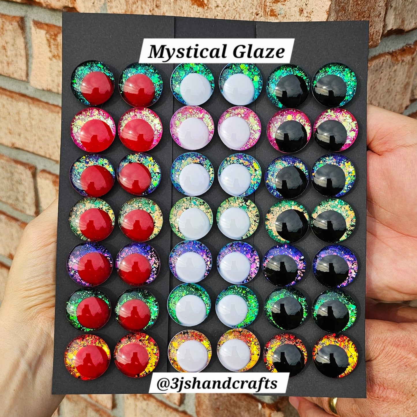 Bundle and Save Mystical Glaze Collection Handpainted Sinker Recessed Safety Eyes Amigurumi Crochet