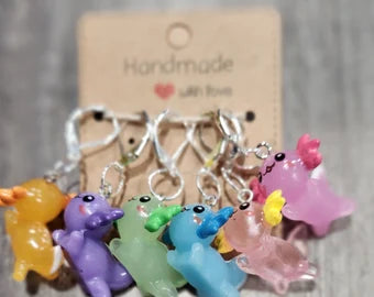 Axolotl stitch markers 6pc