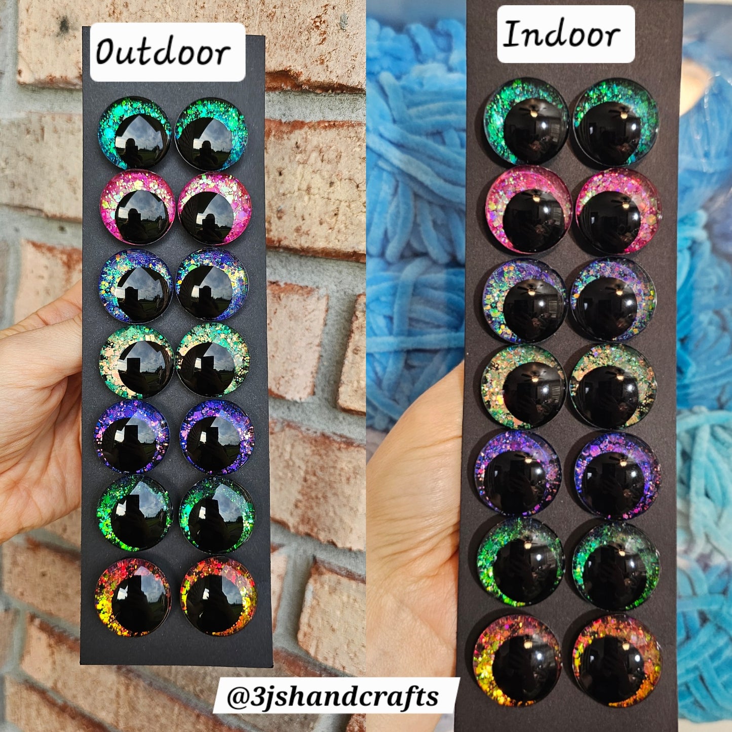 Bundle and Save Mystical Glaze Collection Handpainted Sinker Recessed Safety Eyes Amigurumi Crochet