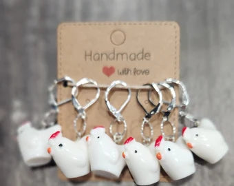 Chicken stitch markers 6pc