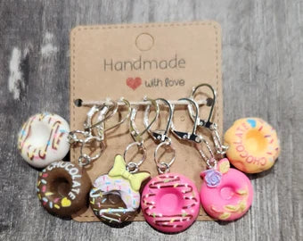 Donut stitch markers 6pc