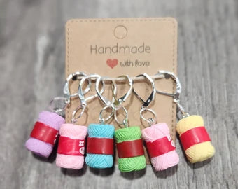 Yarn Ball stitch markers 6pc