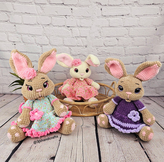 Petunia the Bunny Crochet Pattern Easter Bunnies English