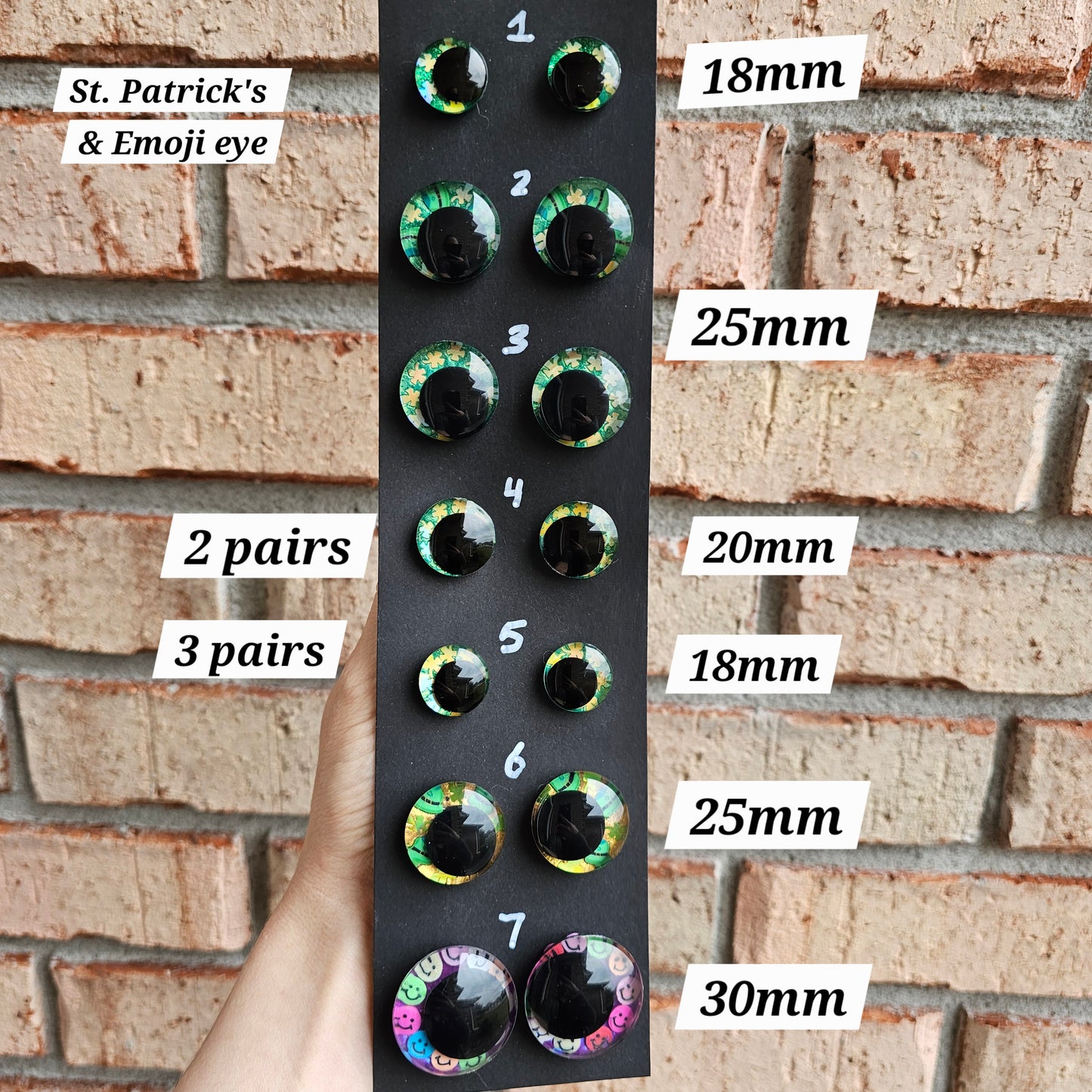 Spring / Flowers / Butterfly Specialty Eyes 30% DISCOUNT APPLIED Handpainted Glitter Sinker Recessed Safety Eyes Amigurumi Crochet