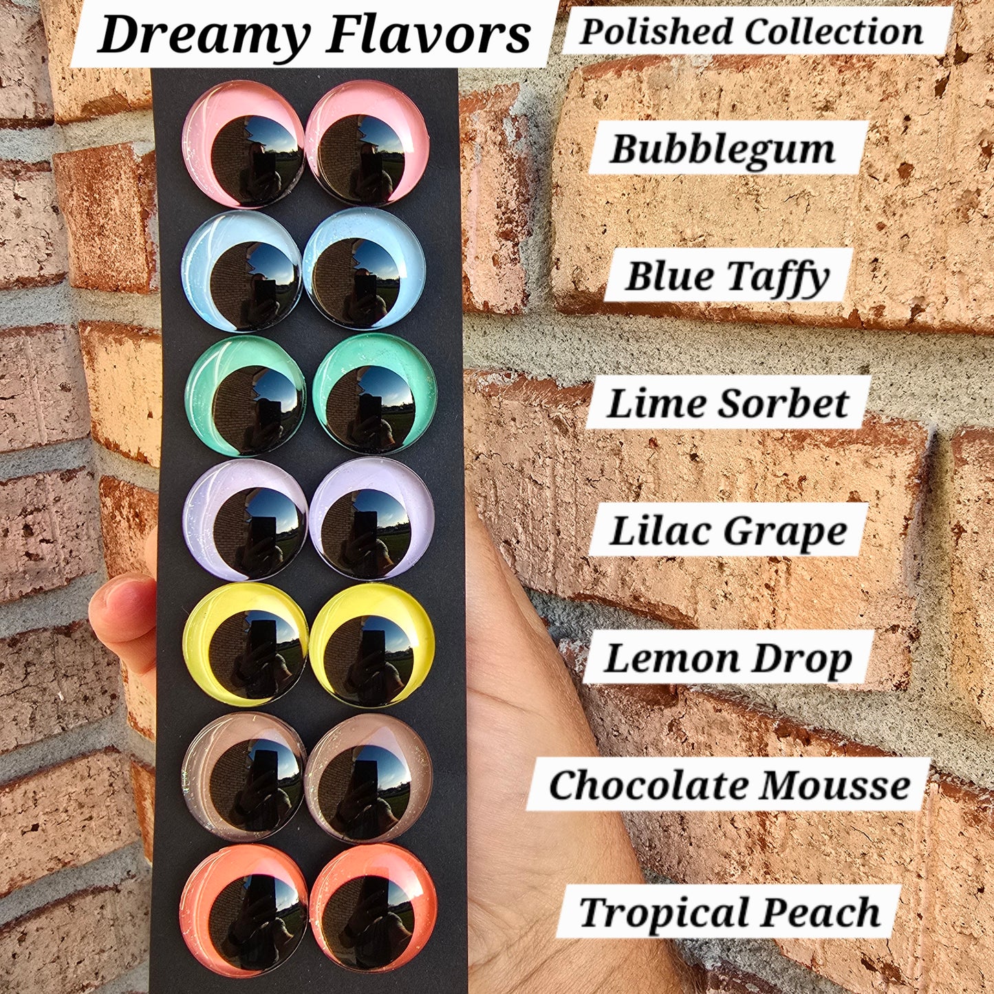 Bundle and Save Dreamy Flavors Collection Handpainted Sinker Recessed Safety Eyes Amigurumi Crochet