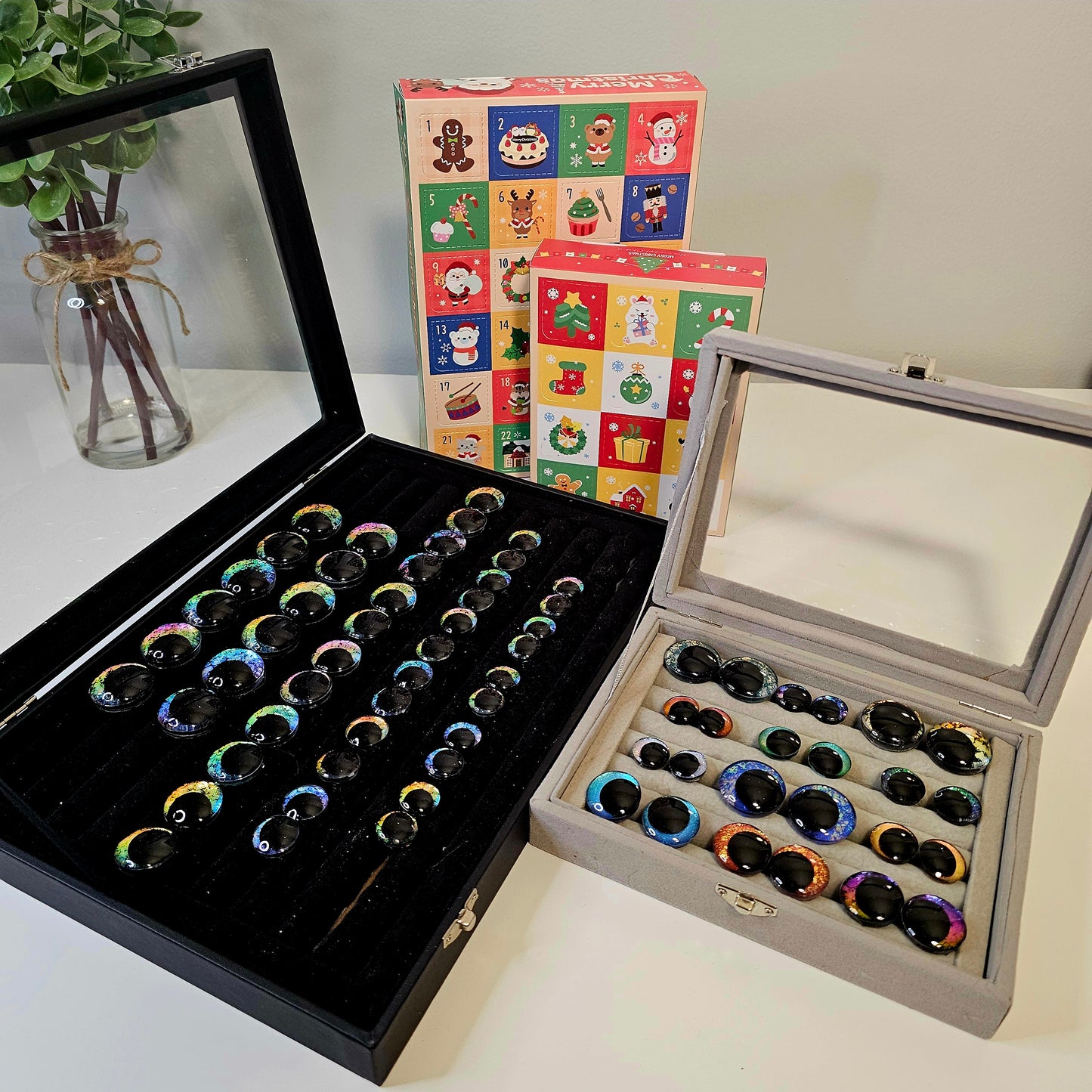 Advent Calendar 2026 Handpainted Glitter Sinker Recessed Safety Eyes Amigurumi Crochet