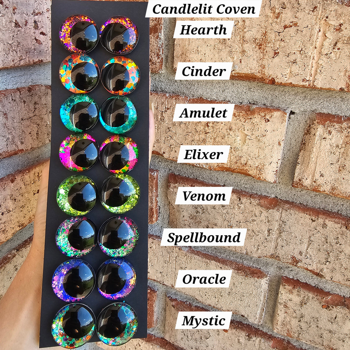 Individual Candlelit Coven Collection Handpainted Safety Eyes