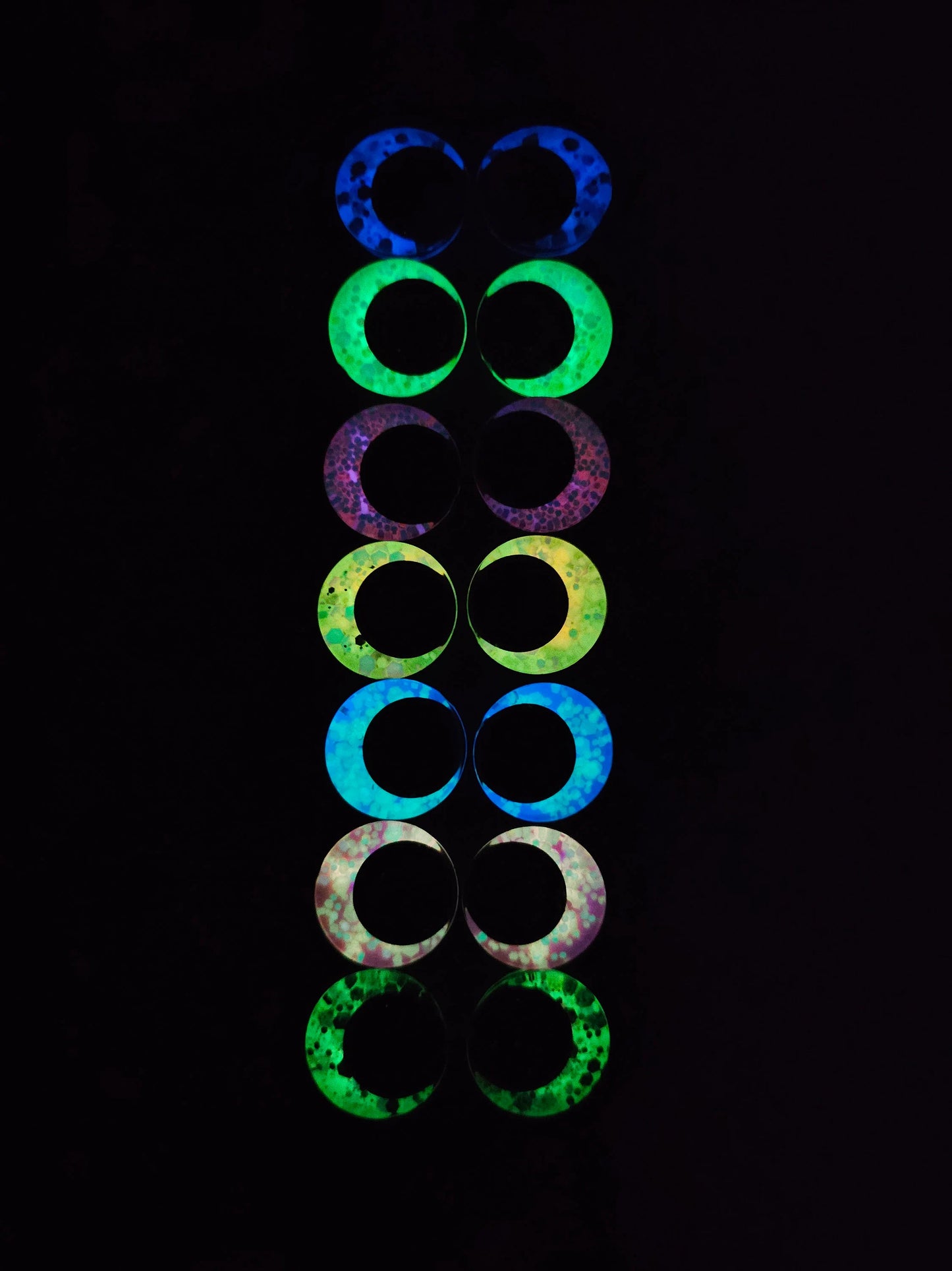 Get Your Glow On Handpainted Sinker Recessed Safety Eyes Amigurumi Crochet