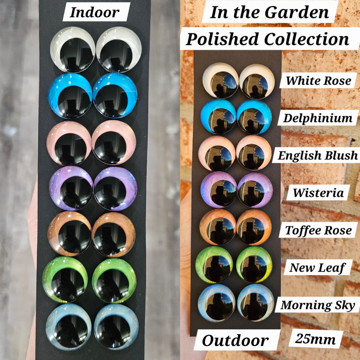 Individual In the Garden Polished Collection Handpainted Sinker Recessed Safety Eyes Amigurumi Crochet