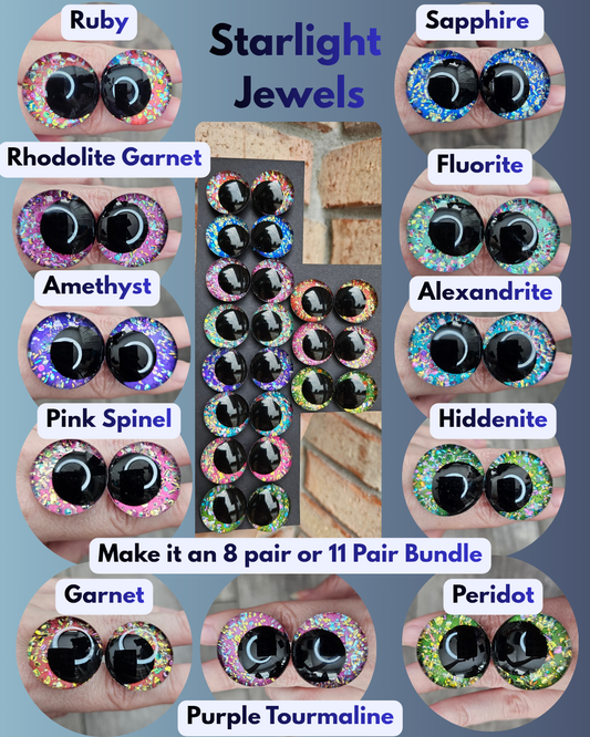 Individual Starlight Jewels Collection Handpainted Safety Eyes