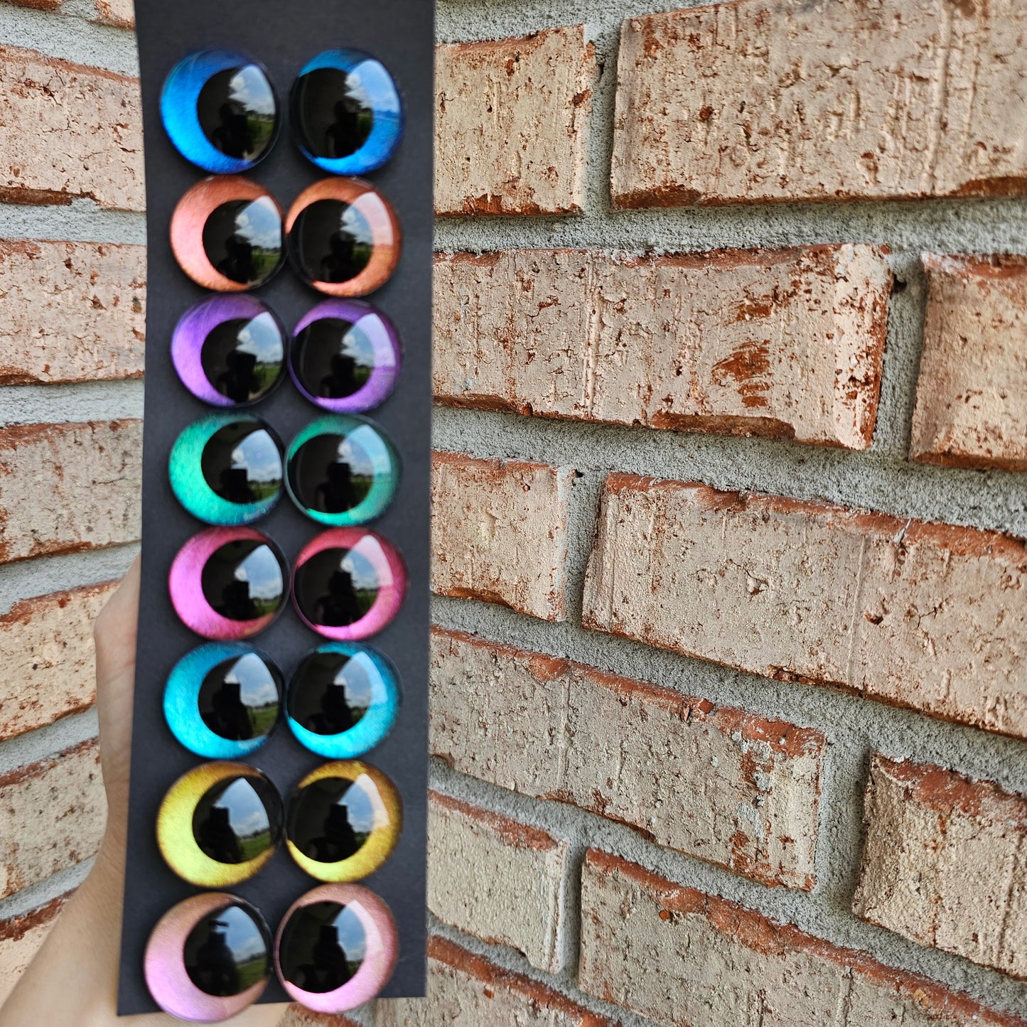 Bundle and Save Harvest Moon Polished Collection Handpainted Recessed Safety Eyes 8 pairs